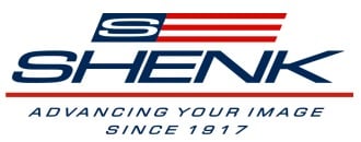 Shenk logo with flag