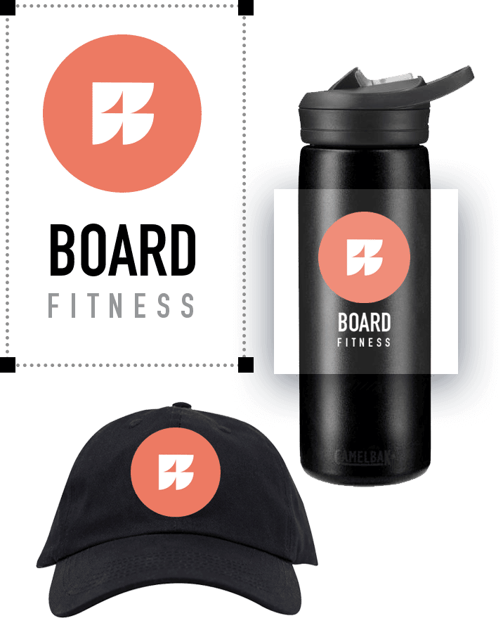 Promotional water bottle and hat